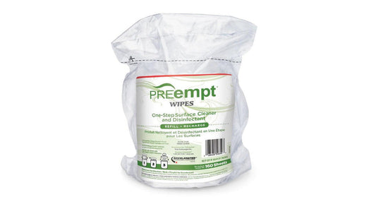 PREempt RTU Wipes 6"x7" Refill (Bag) (160 sheets)