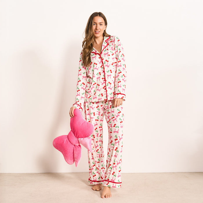 Print Piped Edge Jersey Pyjama Set 🇬🇧
