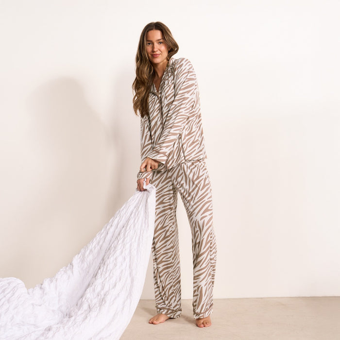 Print Piped Edge Jersey Pyjama Set 🇬🇧