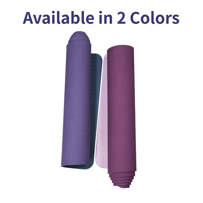 Non-slip yoga mat 72x24 inch for pilates and fitness