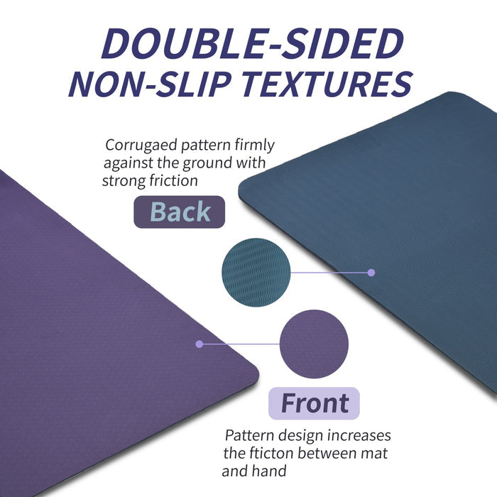 Yoga mat non-slip texture detail close-up