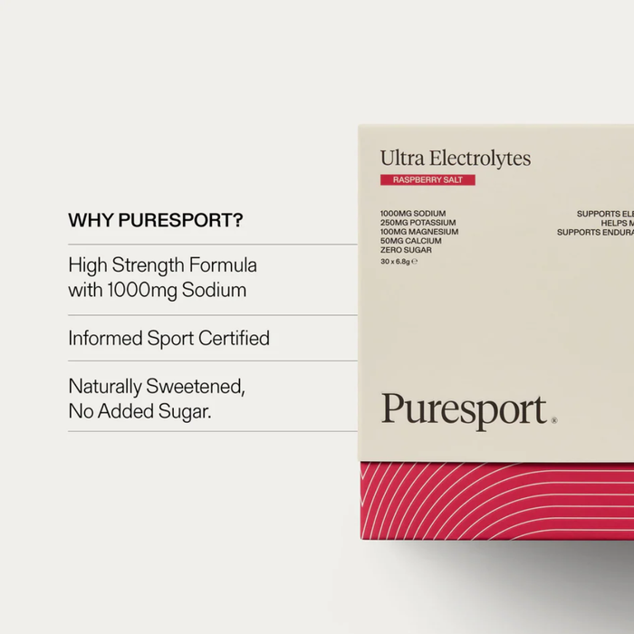 Puresport Ultra Electrolytes Raspberry Salt 15 Sachets