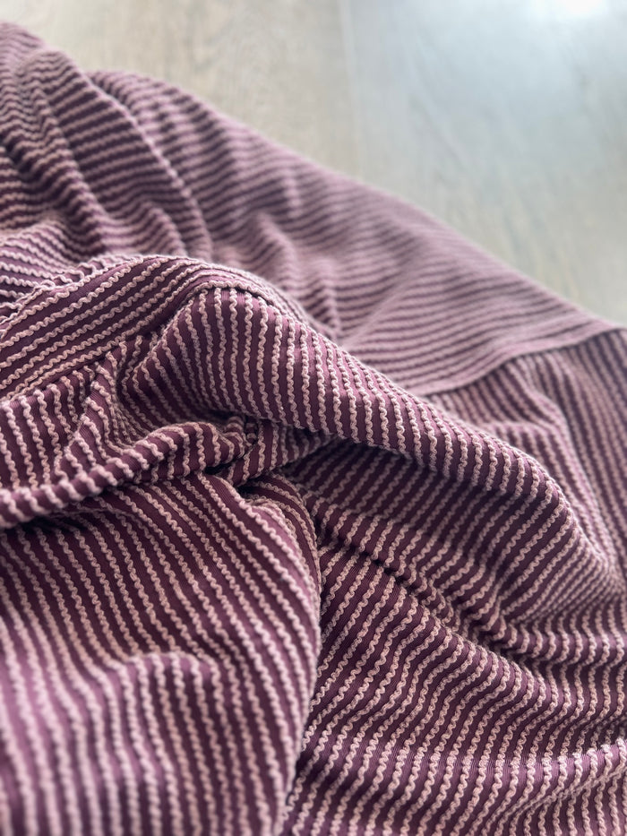 Rachel Corded Tee in Purple