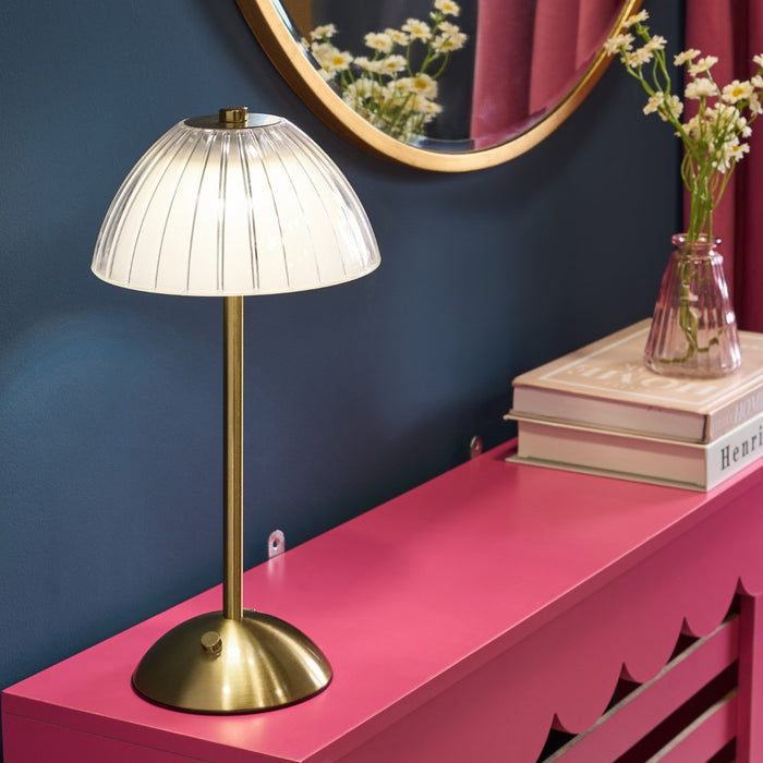 Rechargable LED Lamp - Clear/Gold 🇬🇧