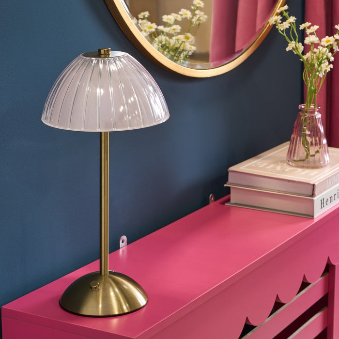 Rechargable LED Lamp - Clear/Gold 🇬🇧