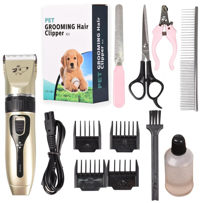 Rechargeable Pet Grooming Low Noise Clipper Kit 🇬🇧