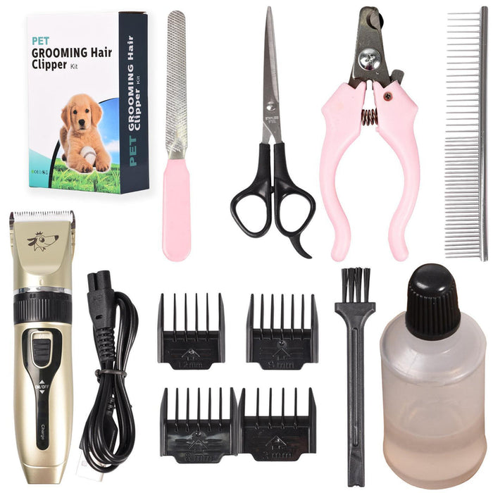 Rechargeable Pet Grooming Low Noise Clipper Kit 🇬🇧
