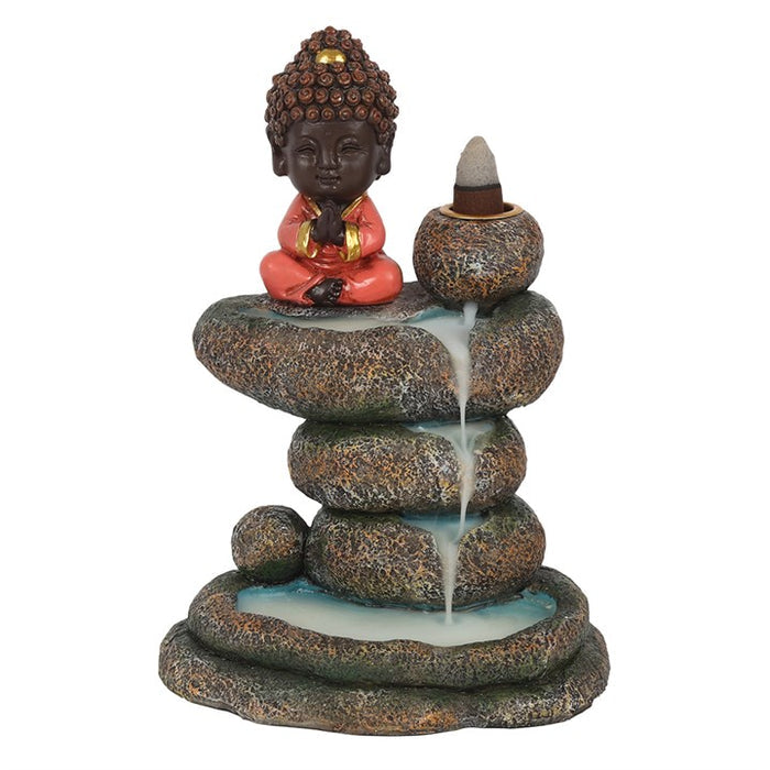 Red Buddha and Rock Pond Backflow Incense Burner 🇬🇧