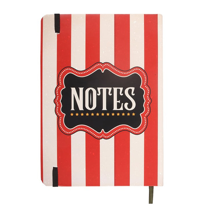 Red Circus Stripe A5 Notebook 🇬🇧
