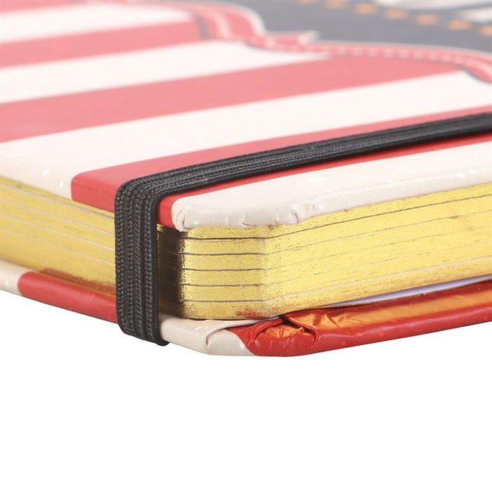 Red Circus Stripe A5 Notebook 🇬🇧