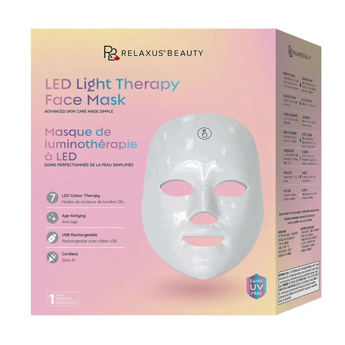 Relaxus: LED Light Therapy Face Mask
