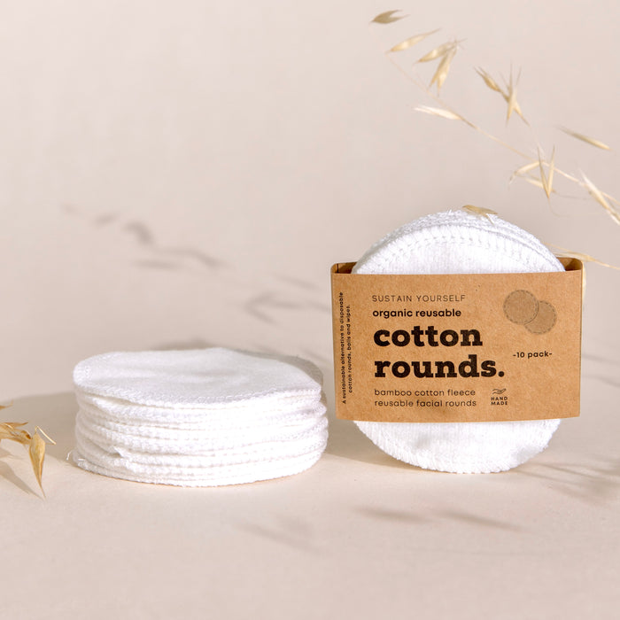 reusable cotton rounds - Sustain Yourself