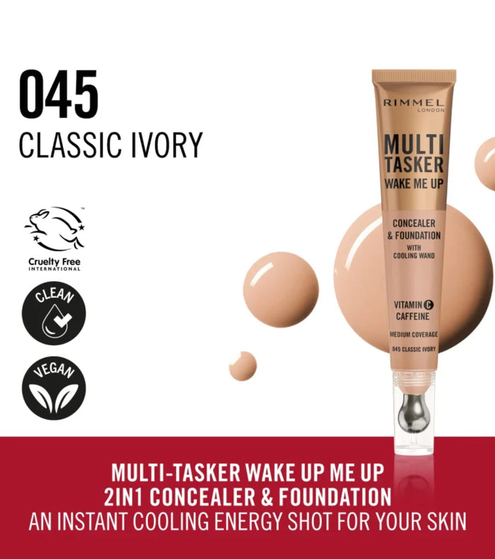 Rimmel Multi-Tasker Wake Me Up Concealer & Foundation