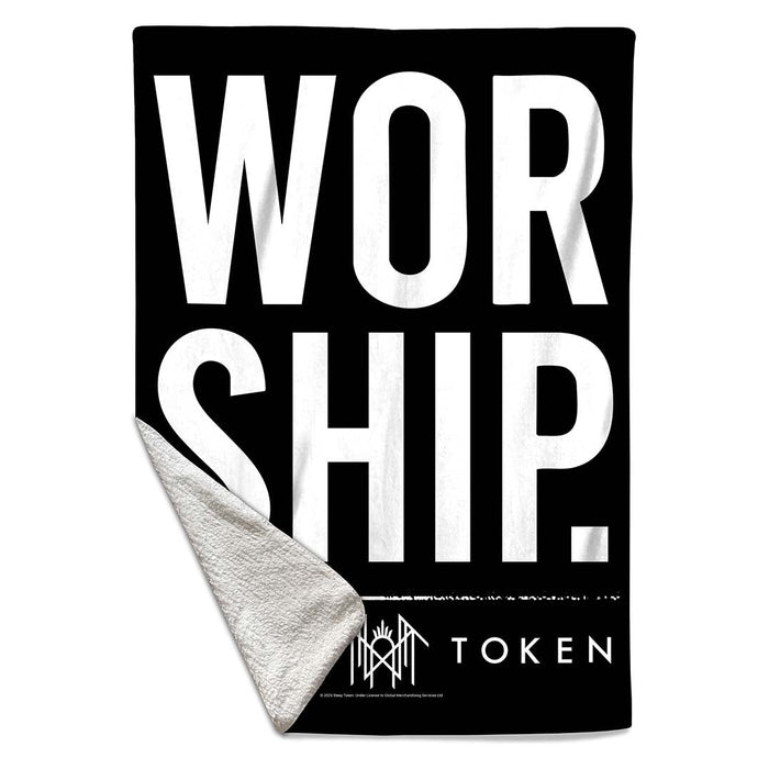 Rocksax Sleep Token Sherpa Fleece Blanket - Worship