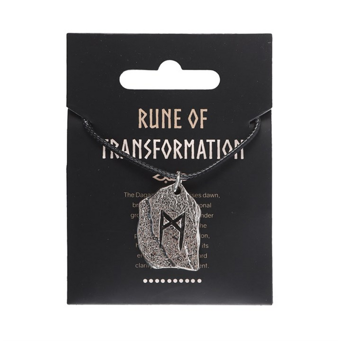 Rune of Transformation Viking Cord Necklace 🇬🇧