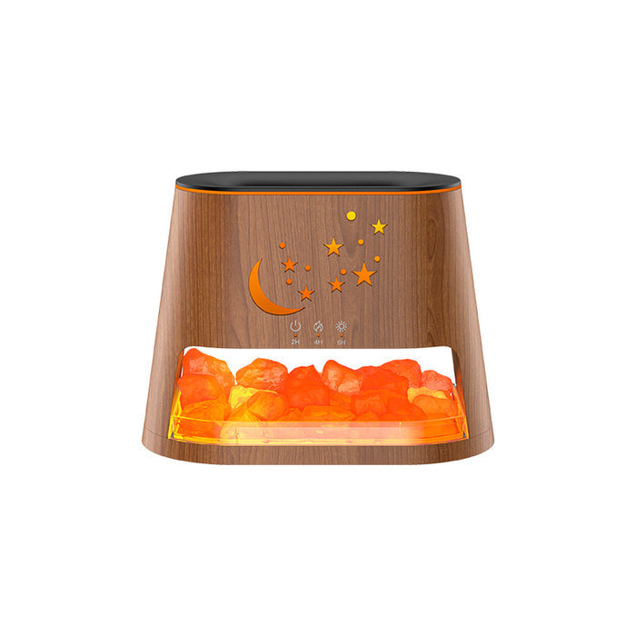 Salt Flame Aroma Diffuser Usb Colorful Flame Gradient Ultrasonic Aroma Diffuser 🇨🇳
