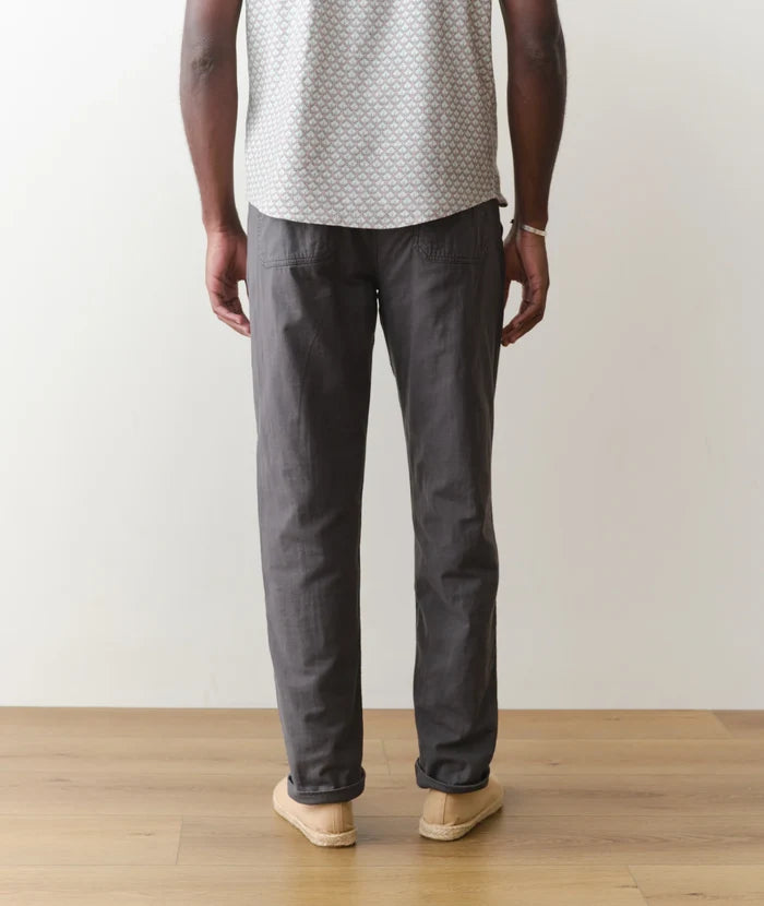 Saturday Stretch Beach Pant - Slim Straight Faded Black