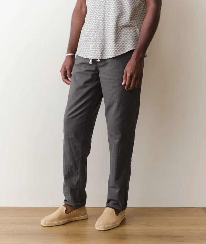 Saturday Stretch Beach Pant - Slim Straight Faded Black