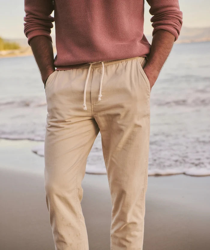 Saturday Stretch Beach Pant - Slim Straight Fog