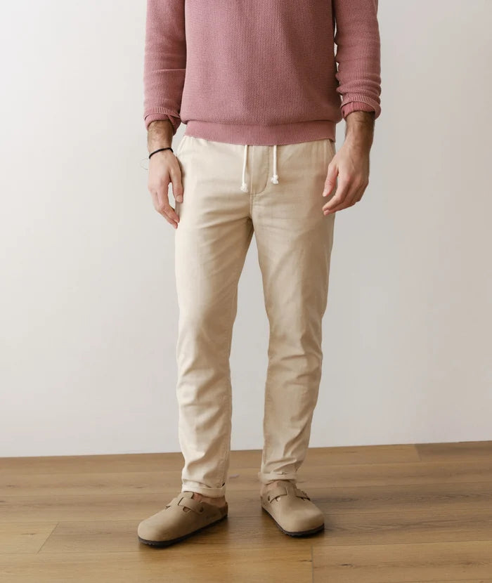 Saturday Stretch Beach Pant - Slim Straight Fog