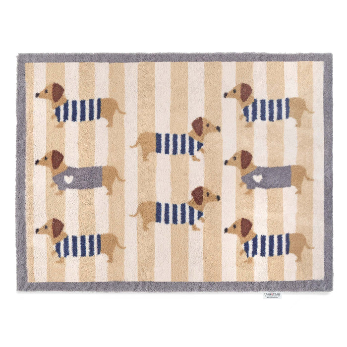 Sausage Dog Chic Washable Doormat