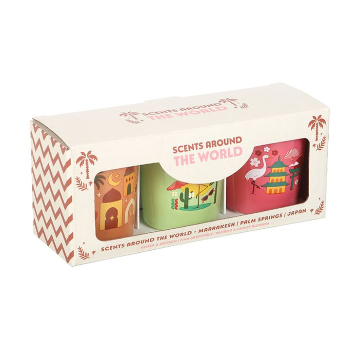 Scents Around the World Scented Candle Trio 🇬🇧