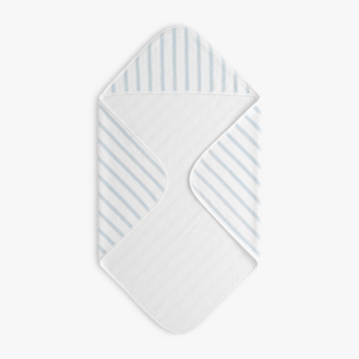 Hooded baby towel in Seaside Stripes