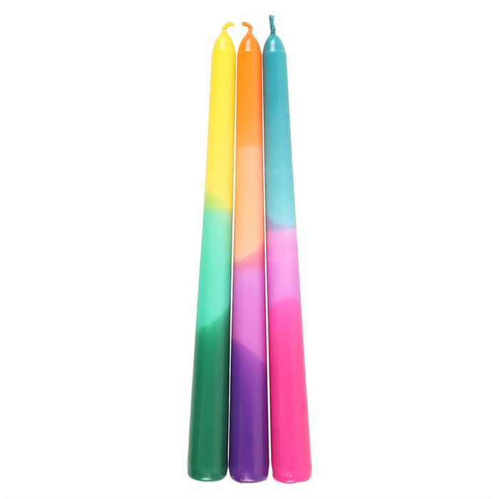 Set of 3 Dipped Aura Energy Taper Candles 🇬🇧