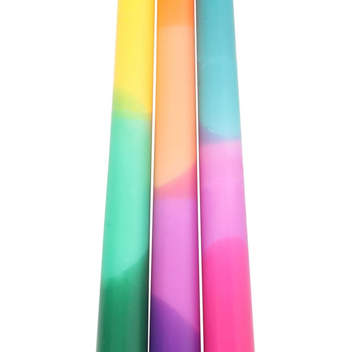 Set of 3 Dipped Aura Energy Taper Candles 🇬🇧