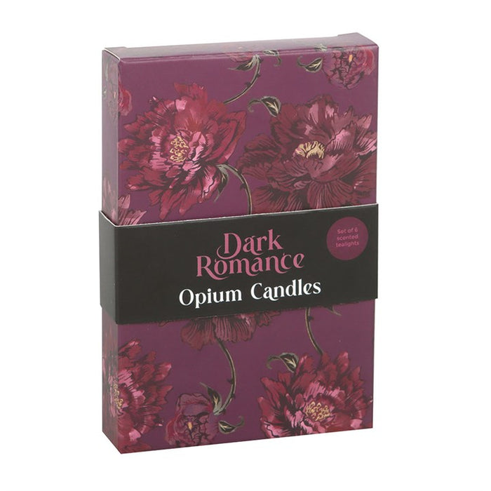 Set of 6 Dark Romance Opium Tealight Candles 🇬🇧