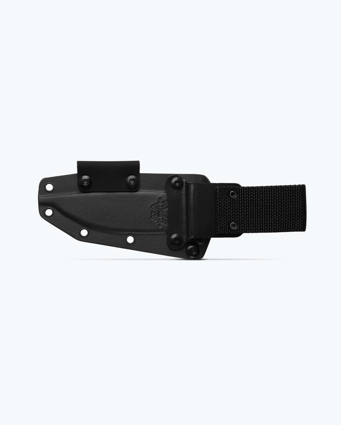 Black Boltaron Sheath | 539 Anonimus - Back View with Belt Clip | Benchmade Knife Co.
