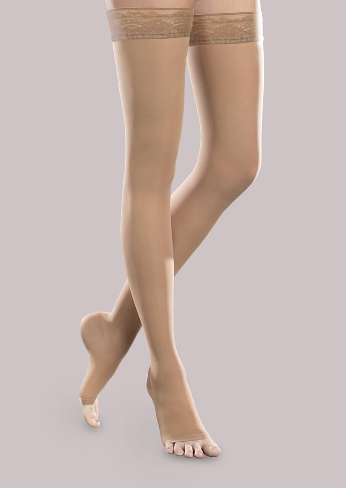 Sheer Ease by Therafirm® Open-Toe Thigh-High 20-30mmHg