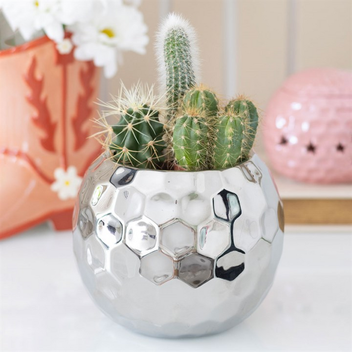 Silver Disco Ball Vase 🇬🇧