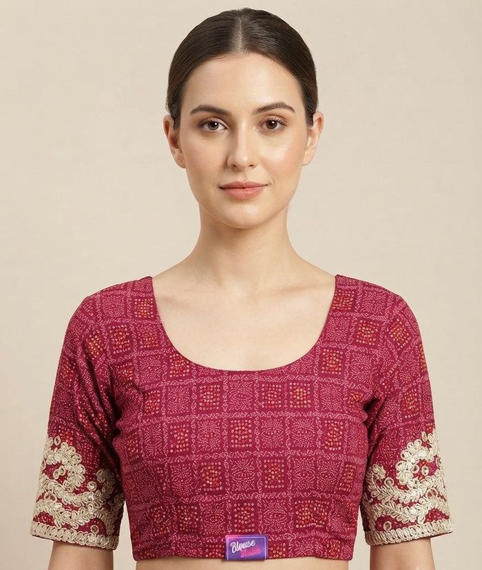 Silver hands work stretchable Blouse 👚 (2xl size