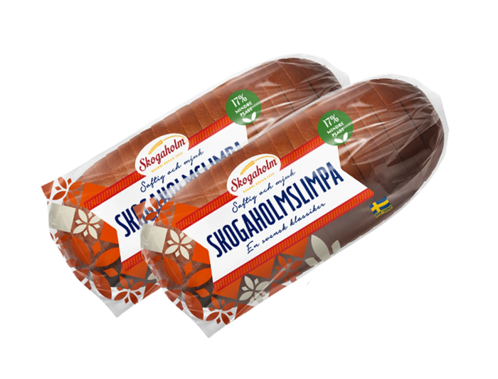Skogaholm Skogaholmslimpa 2 × 775g (2 × 27.3 oz) – Authentic Swedish Sweet Rye Bread