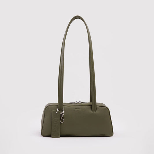 Small Recycled Leather Bowler Bag