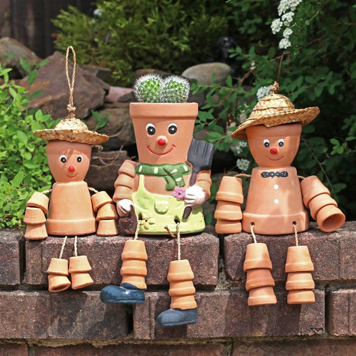 Small Terracotta Pot Man 🇬🇧