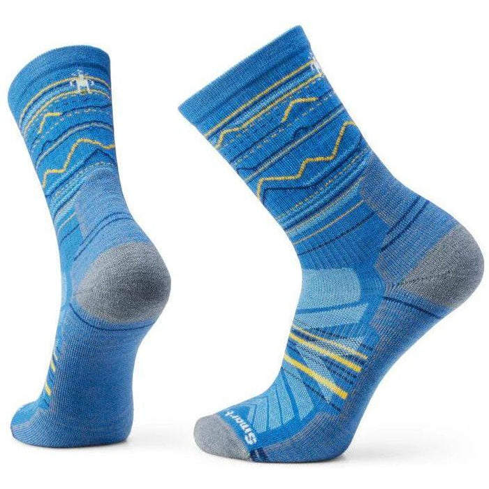 SMARTWOOL Men's Hike Mountain Range Pattern Crew Light Cushion Socks