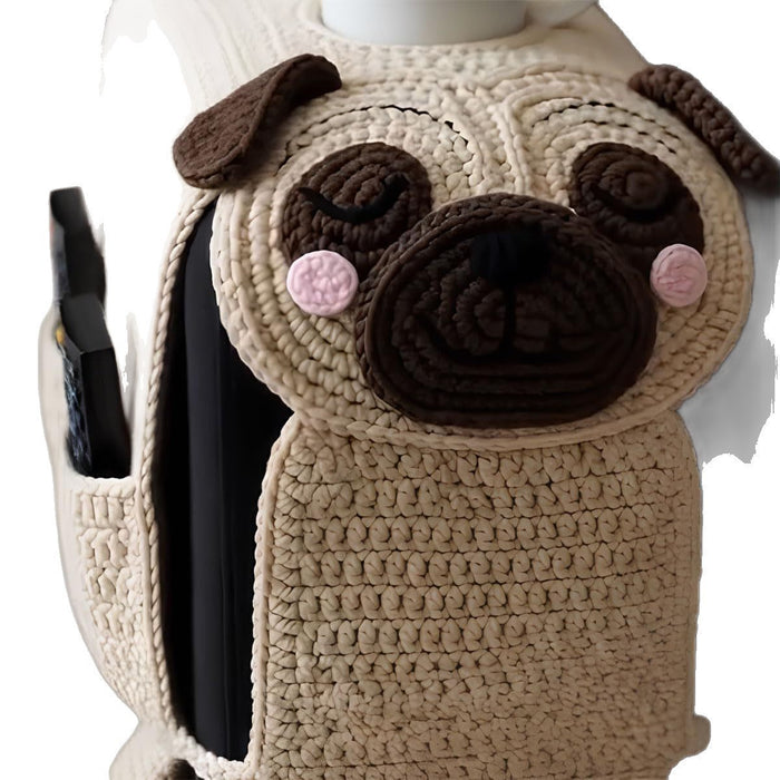 Sofa Organizer With Cup Holder Crochet Dog 🇨🇳