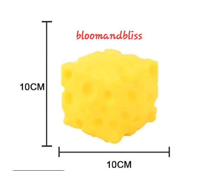 Soft Cheese Block 10cm Squishy 🇬🇧