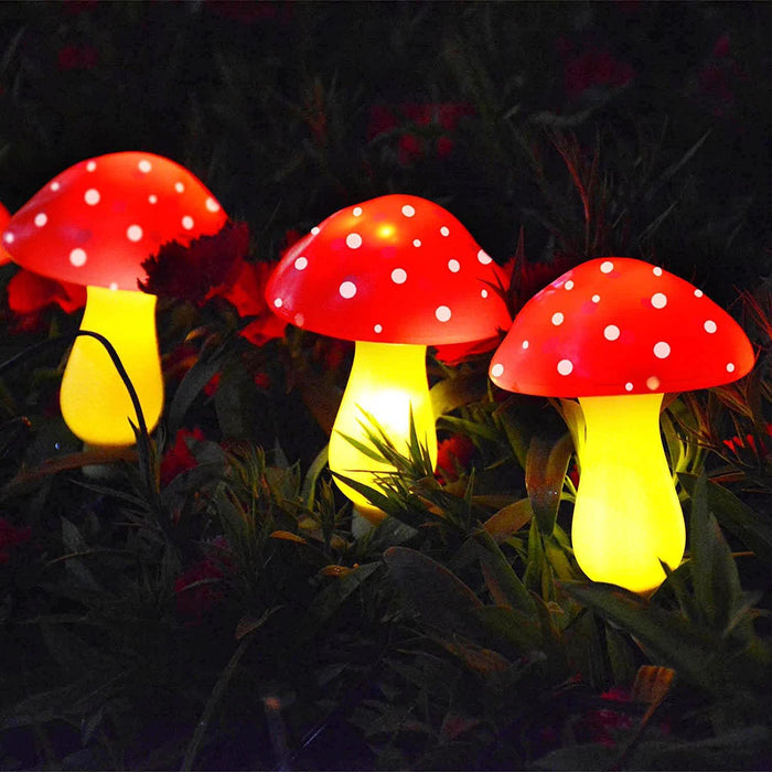 Solar-powered String Lights Plastic Mushroom Lamp String Lights 🇨🇳