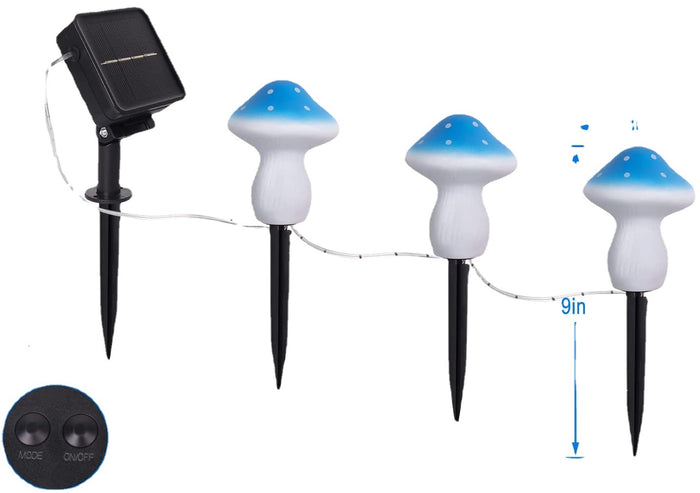 Solar-powered String Lights Plastic Mushroom Lamp String Lights 🇨🇳