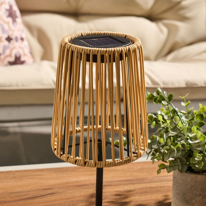 Solar Rattan Table Lamp 🇬🇧