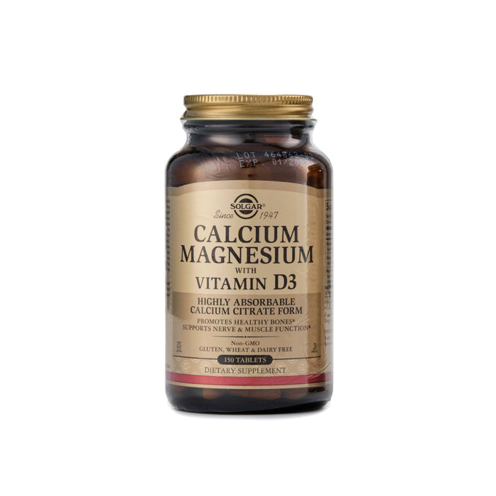 Solgar Calcium, Magnesium with Vitamin D3 150 Tablets