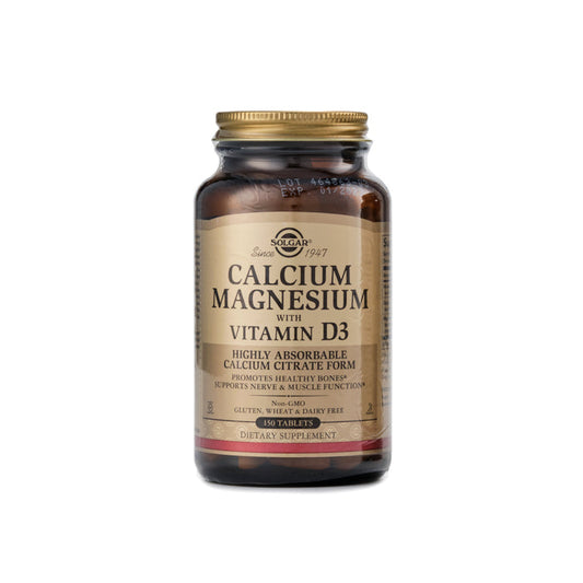 Solgar Calcium, Magnesium with Vitamin D3 150 Tablets