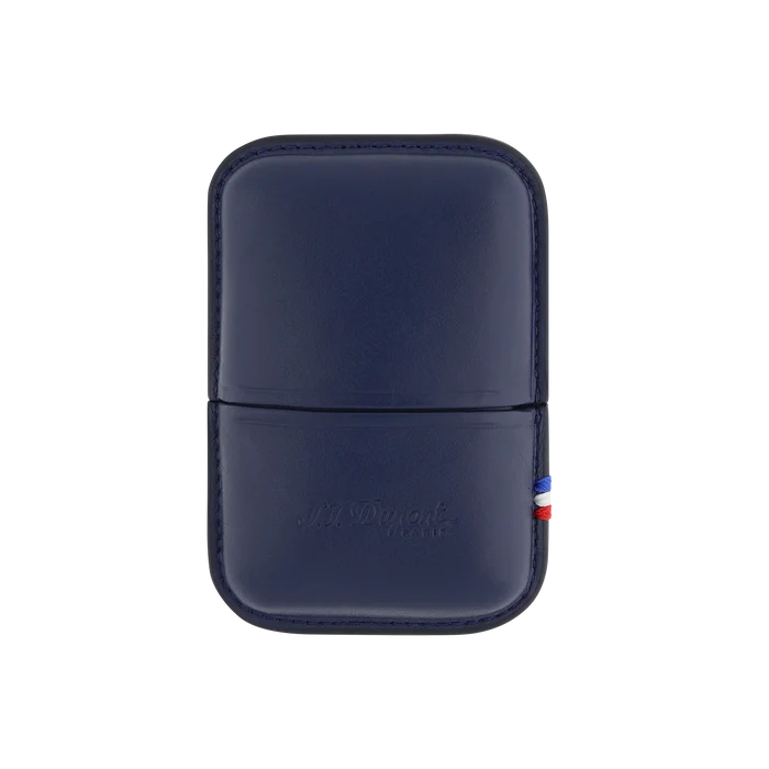 S.T. Dupont Line 2 Leather Lighter Case Blue - 183073