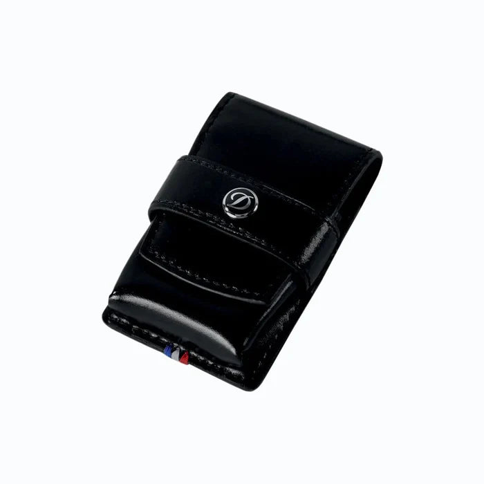 S.T. Dupont Line D Leather Lighter Case Black - 180024