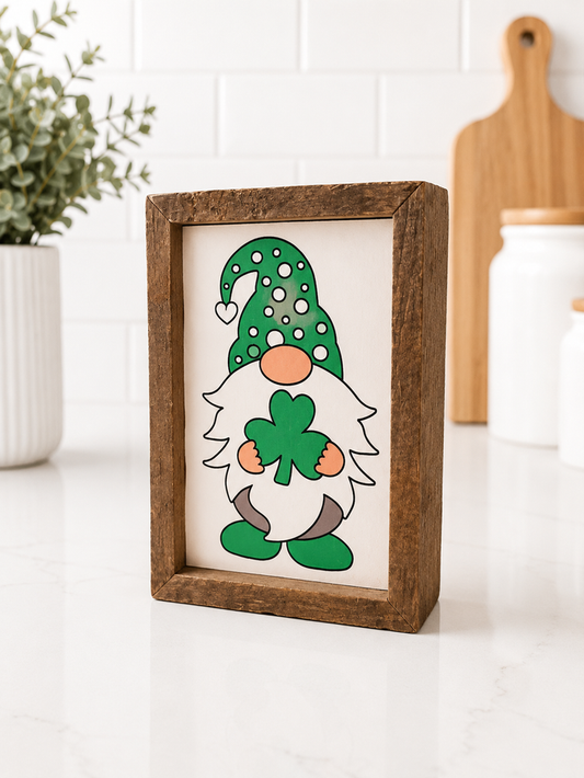 St. Patrick's Day Gnome Sign