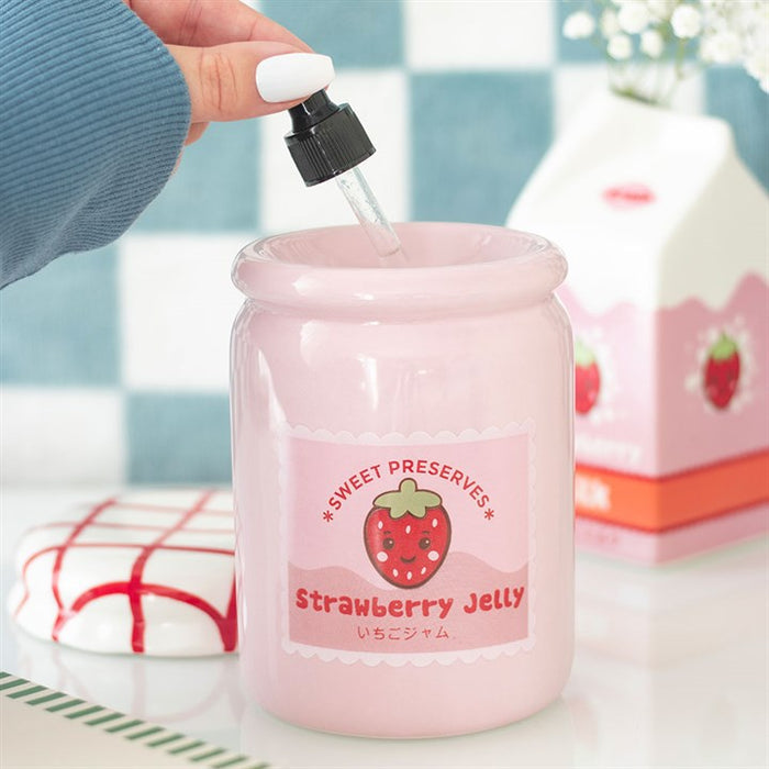 Strawberry Jelly Jar Oil Burner and Wax Warmer 🇬🇧