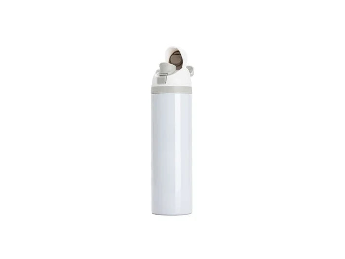 Sublimation 32oz/960ml Stainless Steel Water Bottle with Flip One Touch Portable Lid(Glossy Gray)